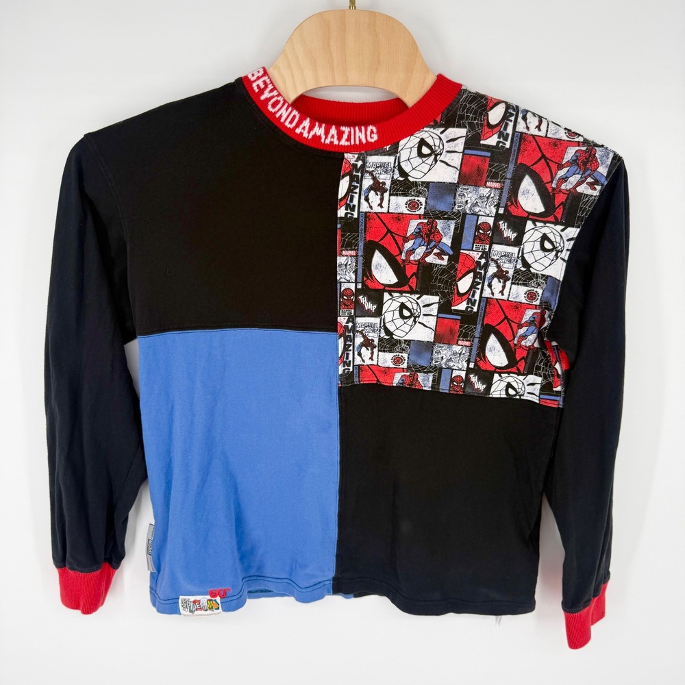 Marvel Spider-Man 60th Anniversary Ashley Eckstein Colorblock Long Sleeve M - Picture 4 of 5